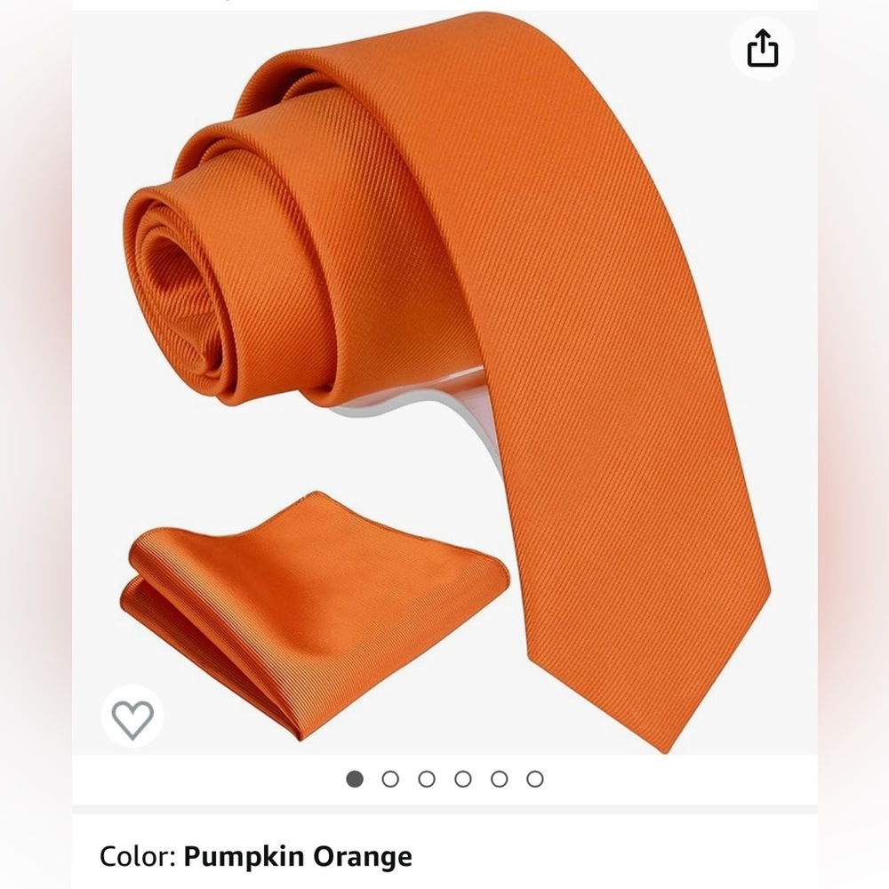 Orange tie